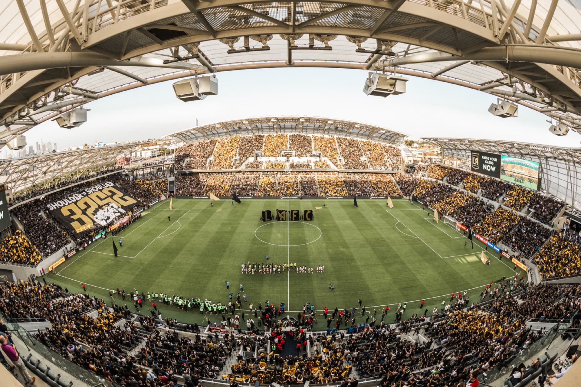 LAFC's Banc of California Stadium on a match day